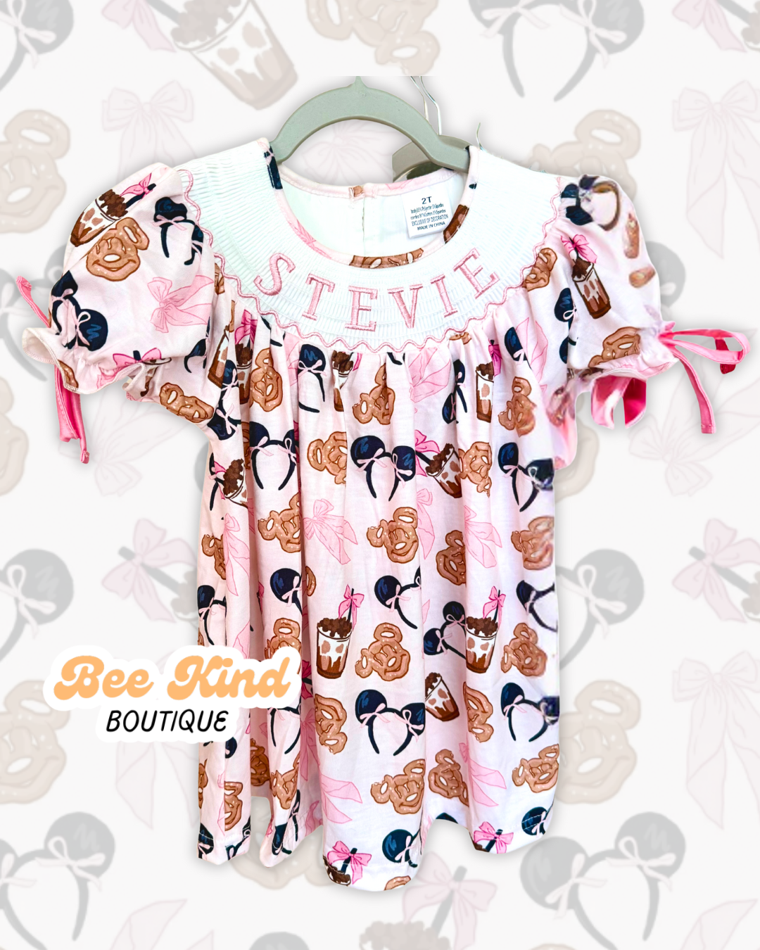 PREORDER Child "Just a Girl" Smocked Dress/Romper
