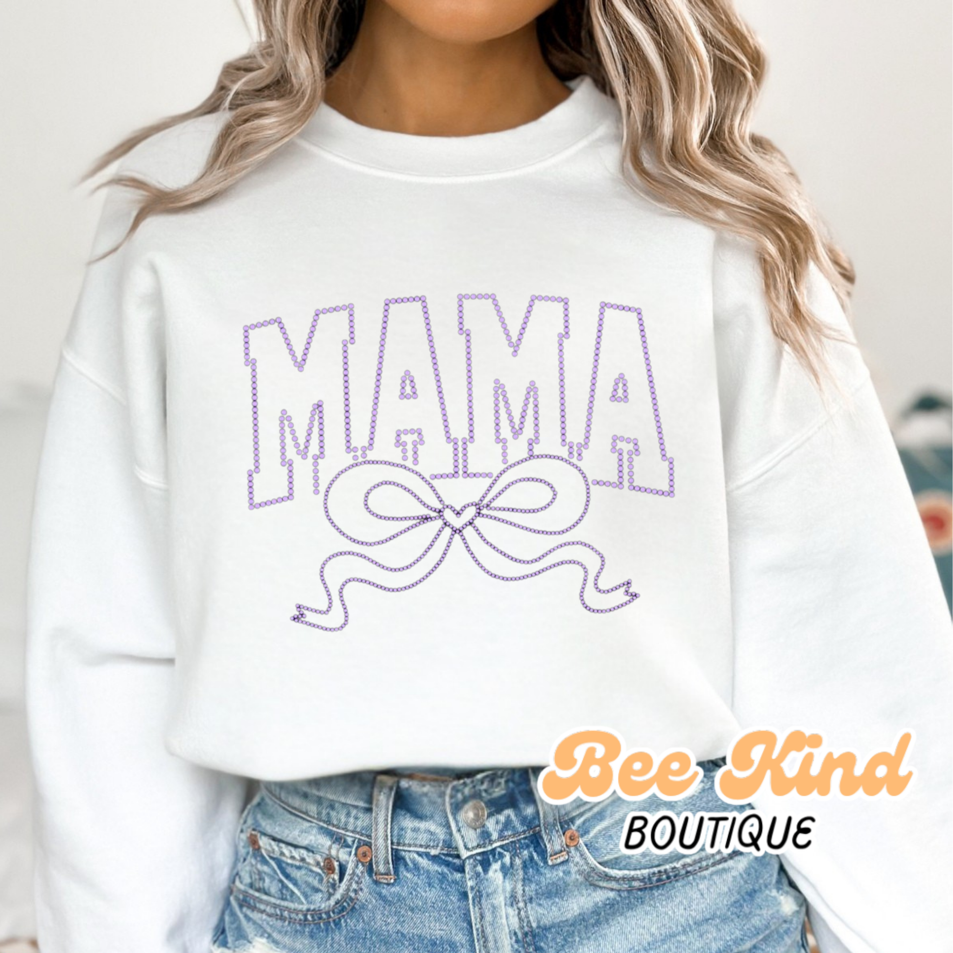 PREORDER Adult “Mama” Rhinestone Crewneck
