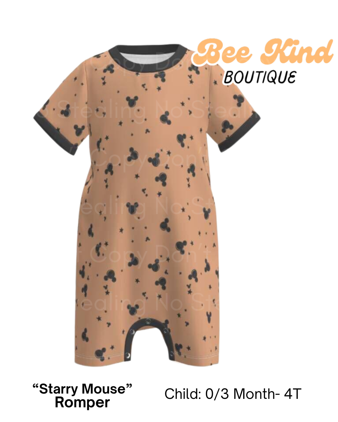 PREORDER “Starry Mouse” Romper