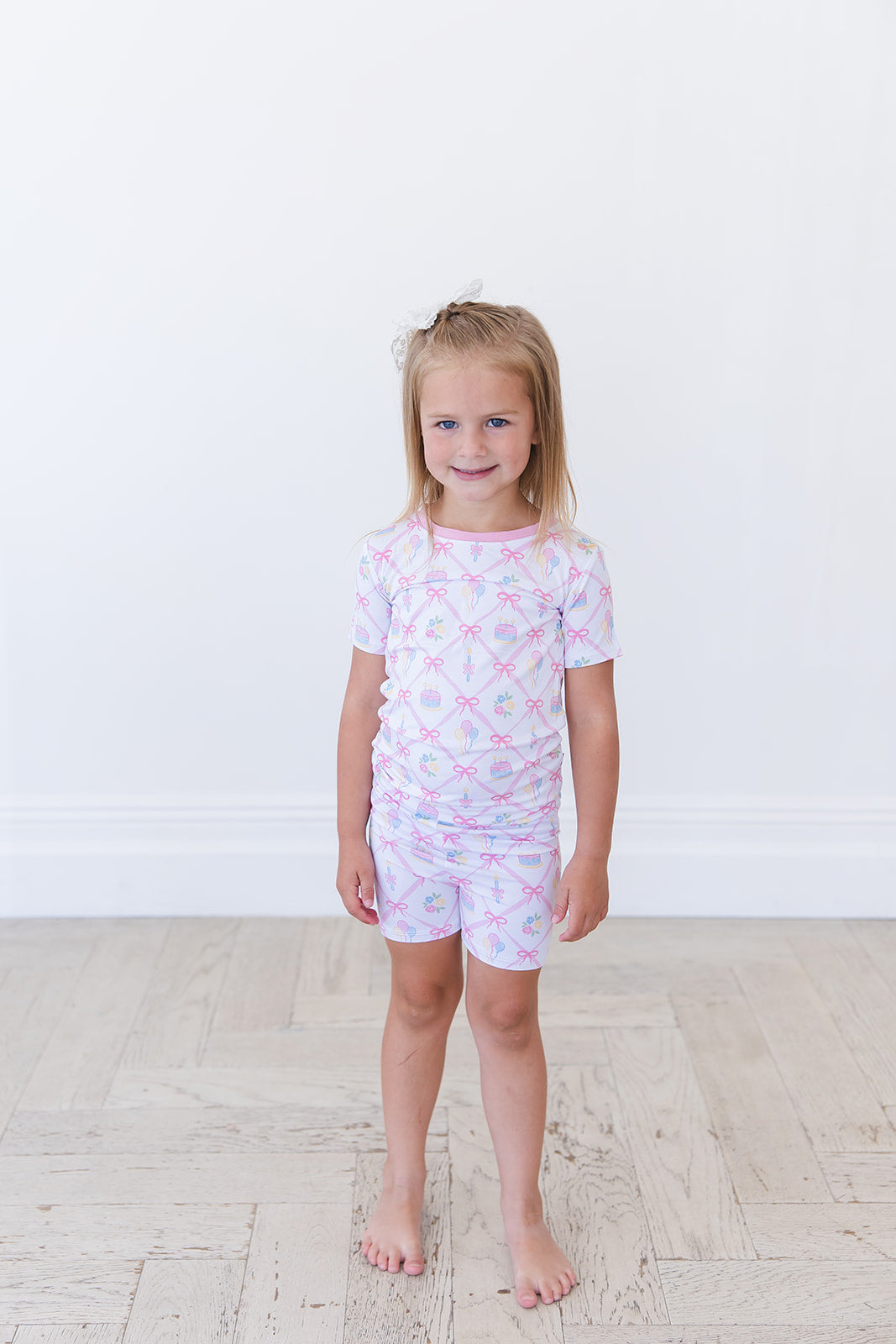 (PINK) Birthday - Biker Short Set