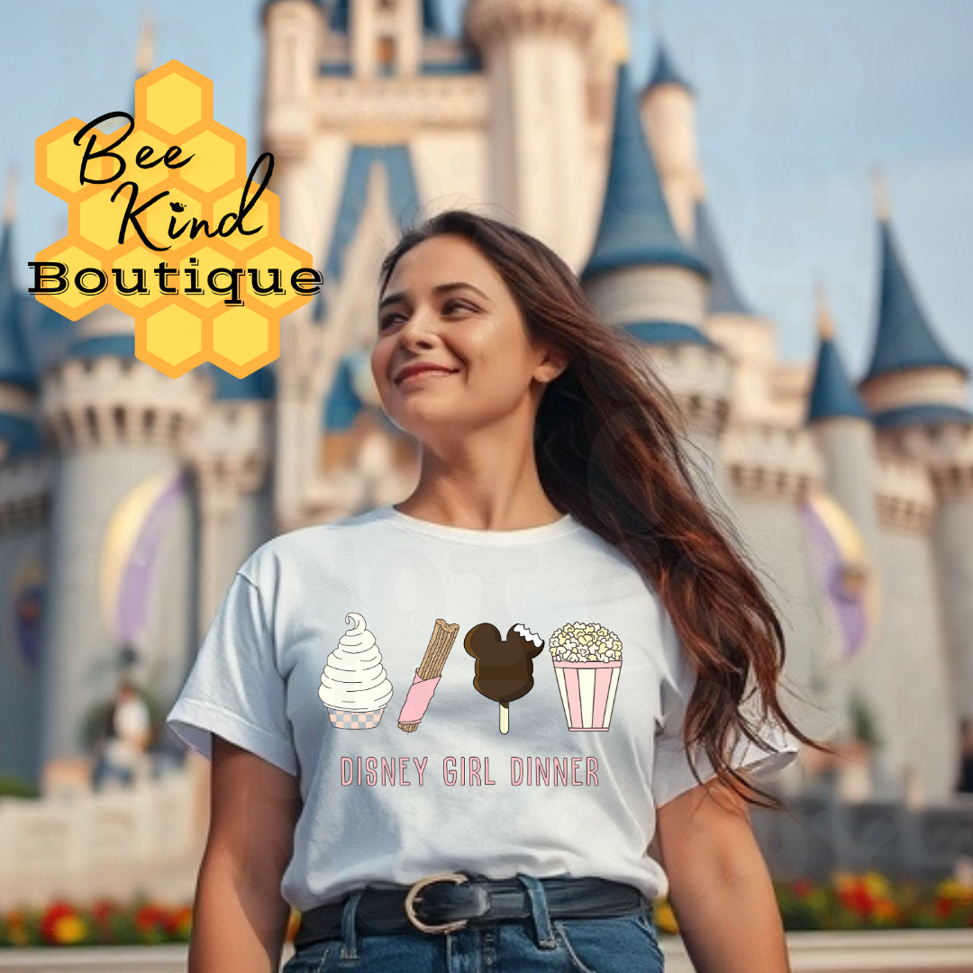 PREORDER Toddler "Girl Dinner” Mouse Shaped Food Design
