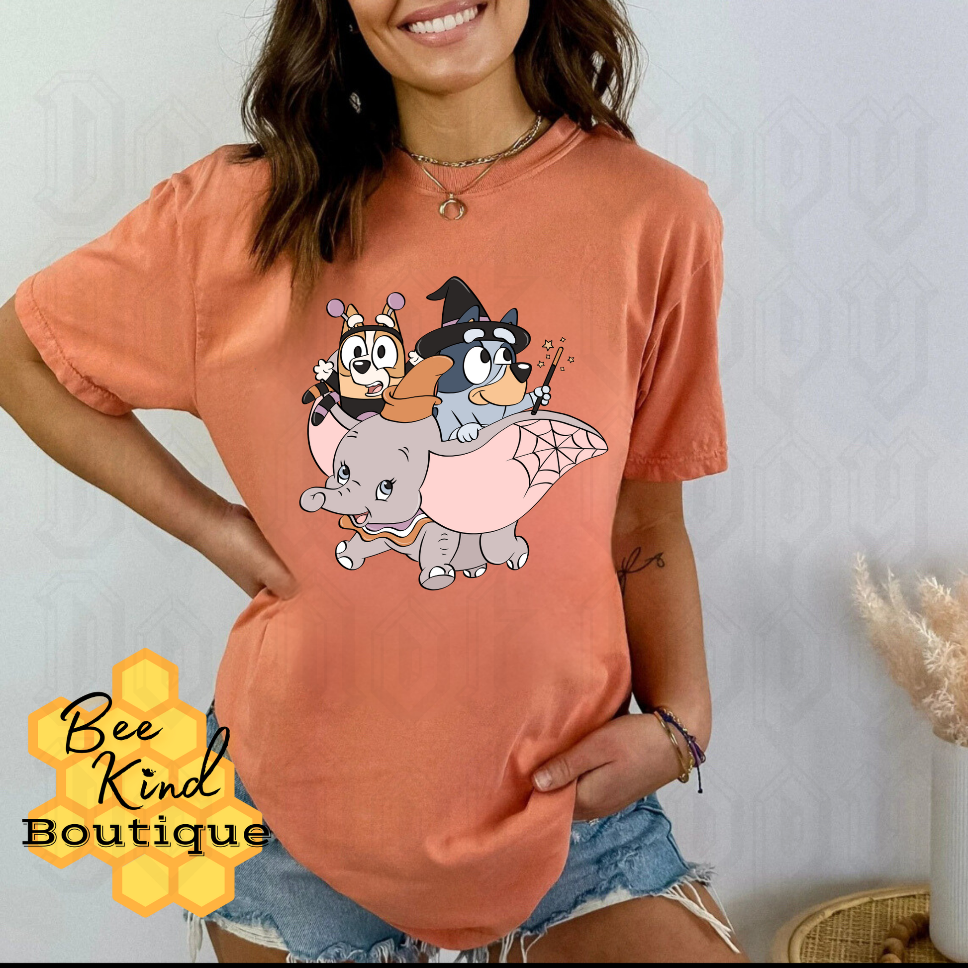 PREORDER Adult “Sisters on an Elephant” Heeler Design