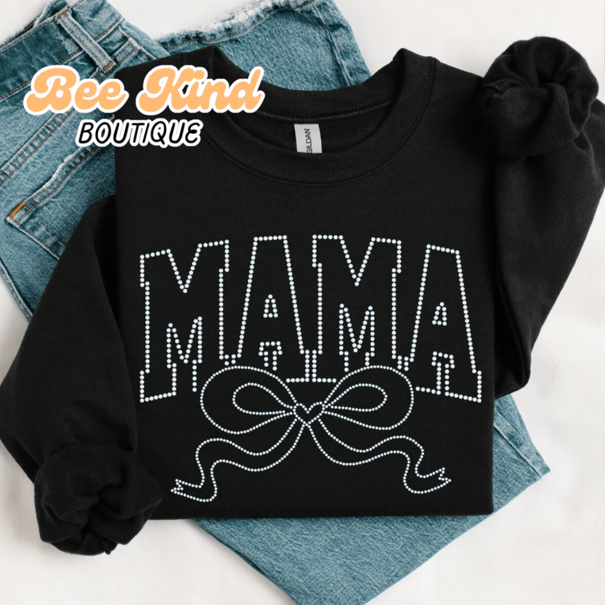 PREORDER Adult “Mama” Rhinestone Crewneck