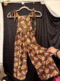 Handmade Coffee Bros Tie Romper- 5T