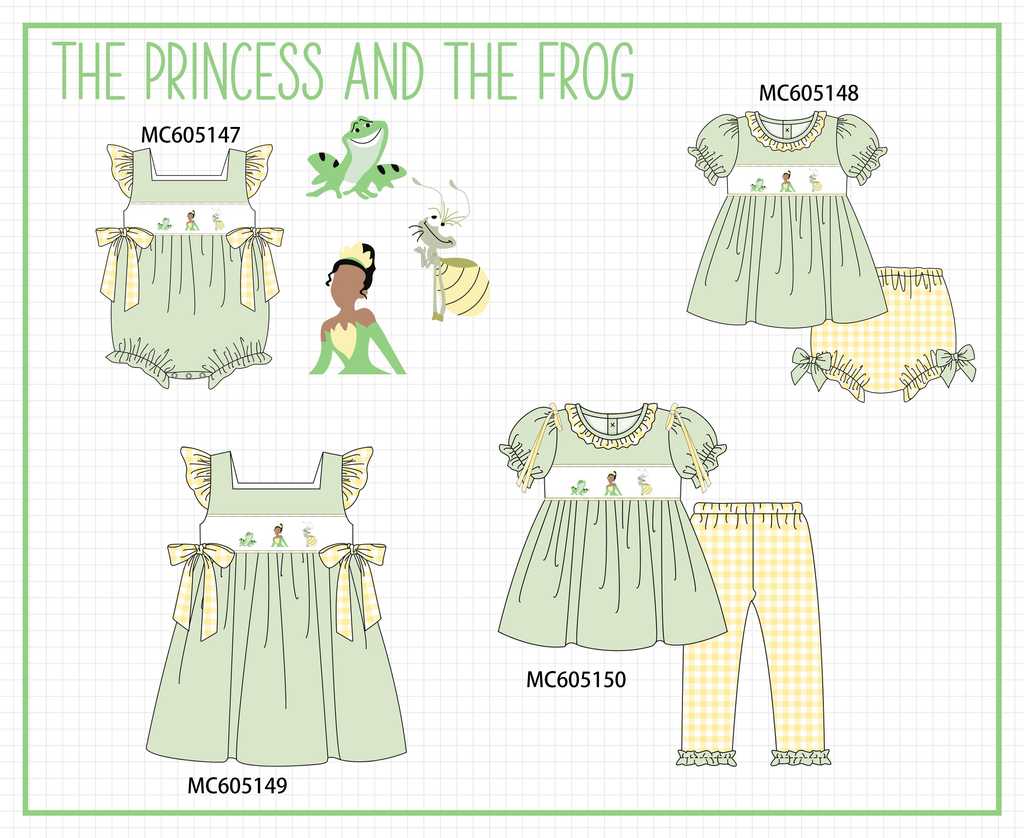 PREORDER Green Princess and the Frog Embroidery Collection