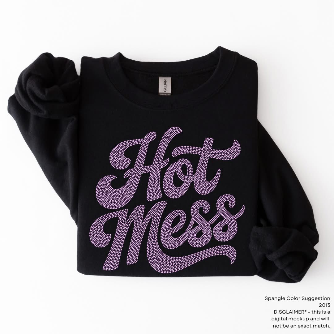 PREORDER Adult “Hot Mess” Sparkle Design
