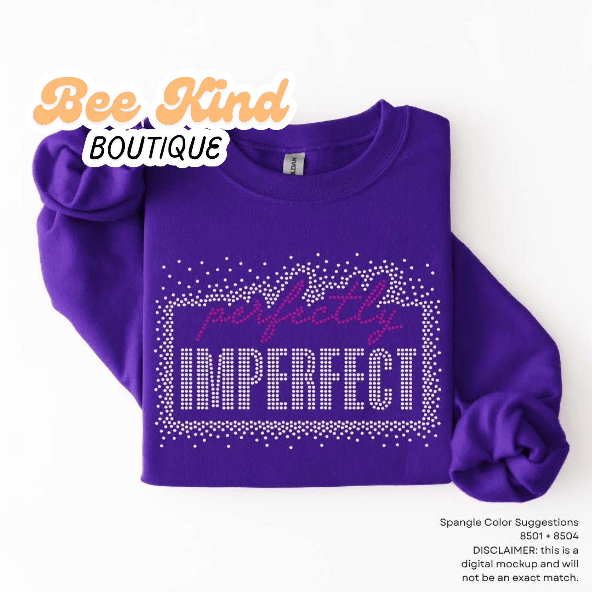 PREORDER Adult “Perfectly Imperfect” Scattered Spangle Design