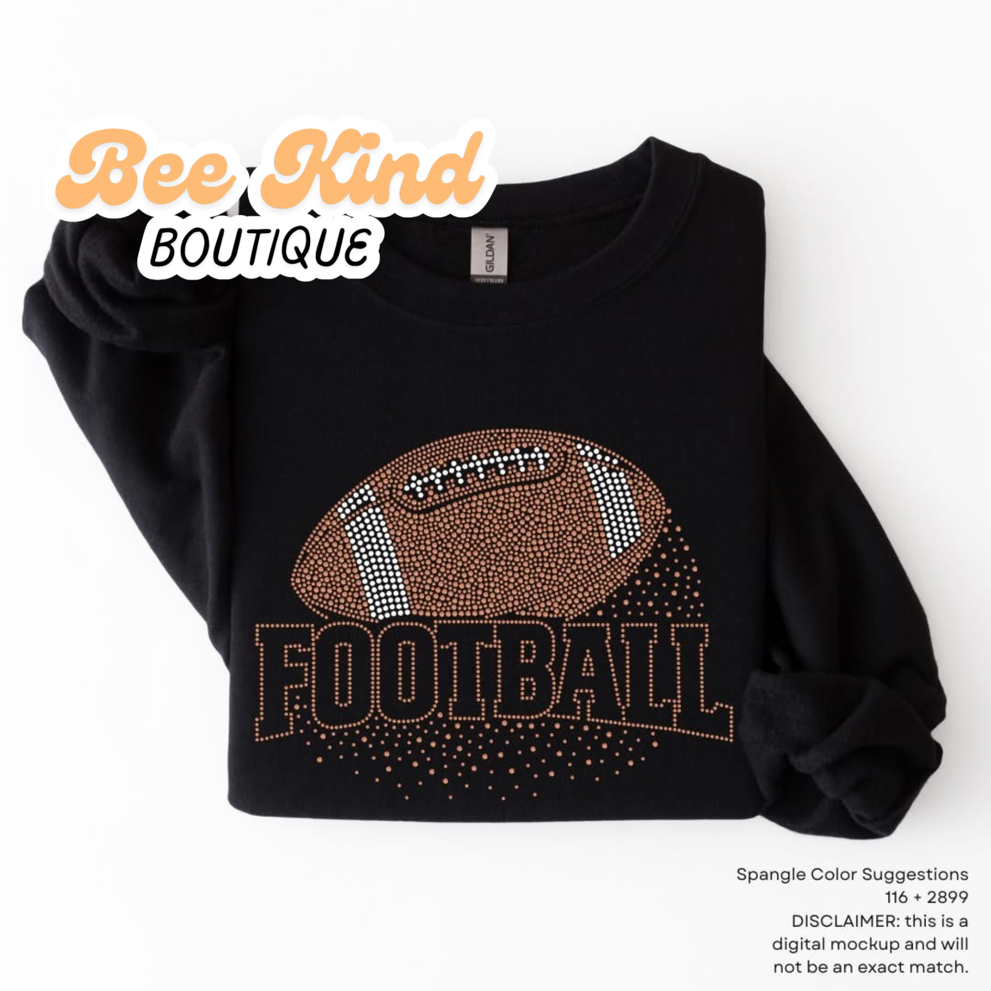 PREORDER Adult “Football” Varsity Spangle Design
