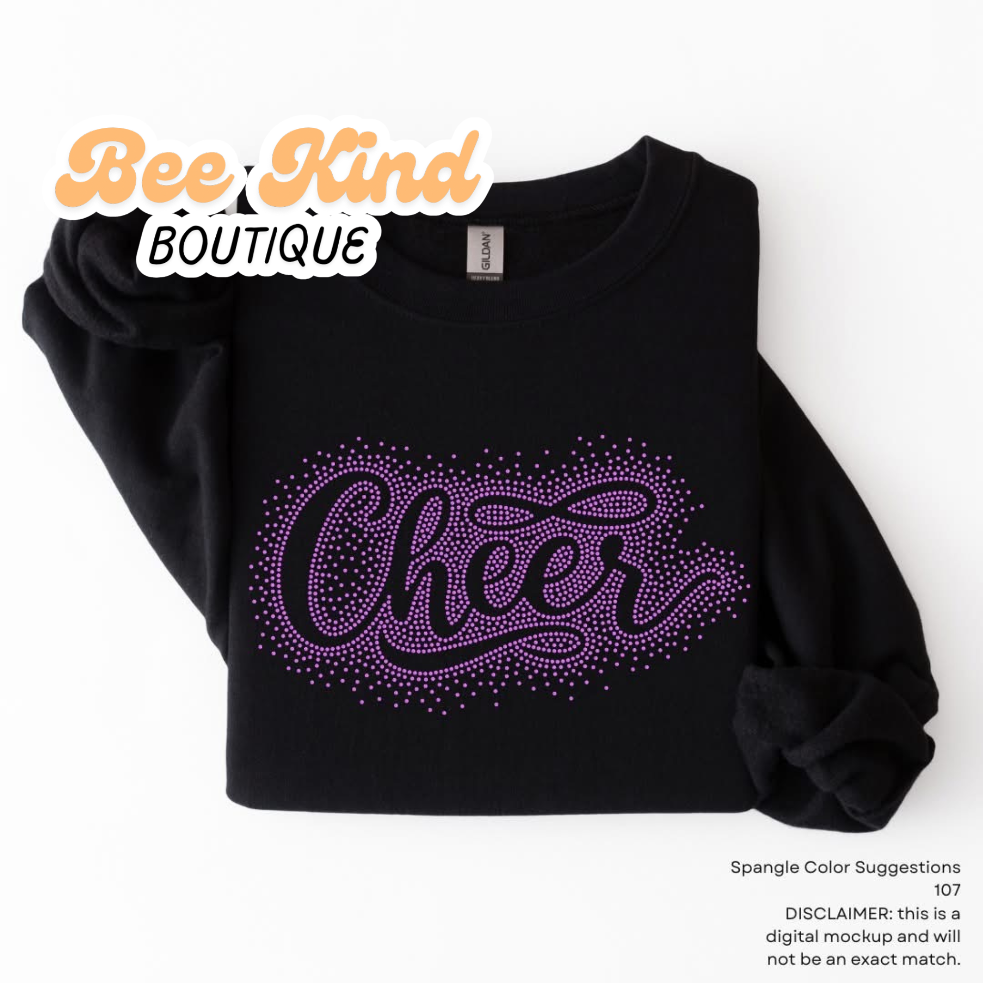 PREORDER Adult “Cheer” Infinity Spangle Design