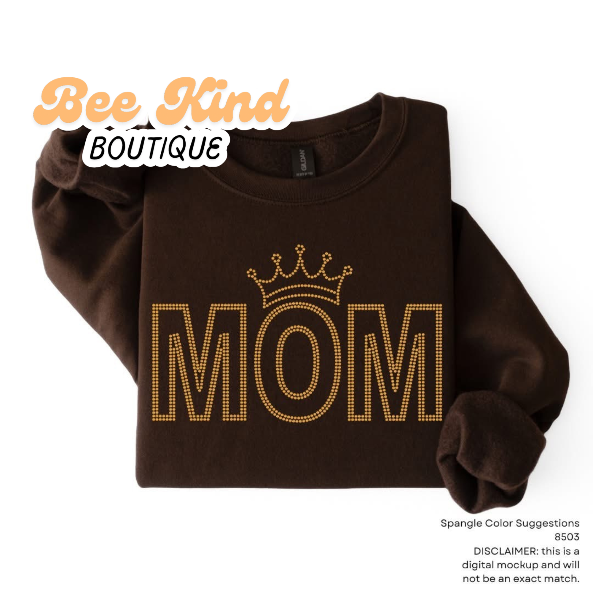 PREORDER Adult “Super Mom” Two Toned Spangle Design