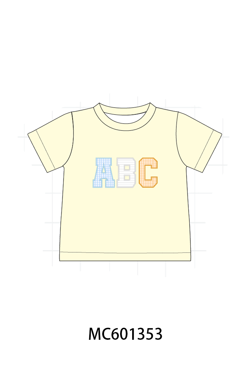 PO80 Pink back to school ABC applique collection