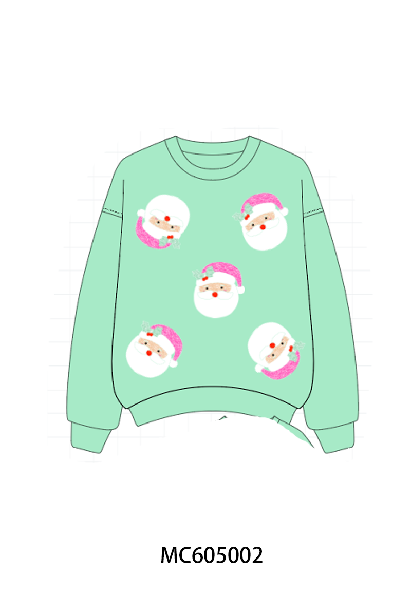 PREORDER Christmas santa claus sequin mom&me collection