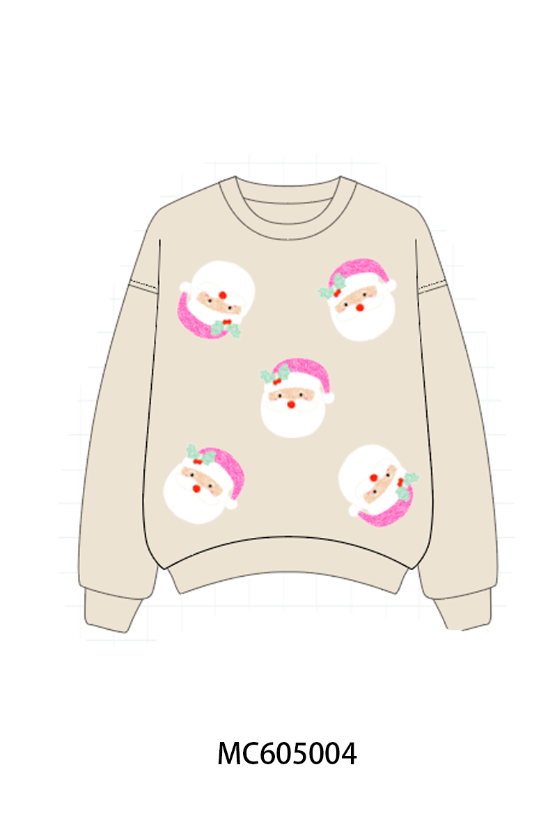PREORDER Christmas santa claus sequin mom&me collection