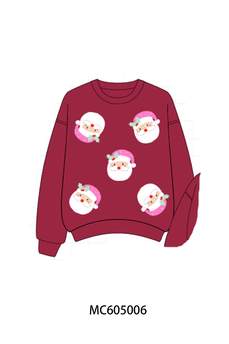 PREORDER Christmas santa claus sequin mom&me collection