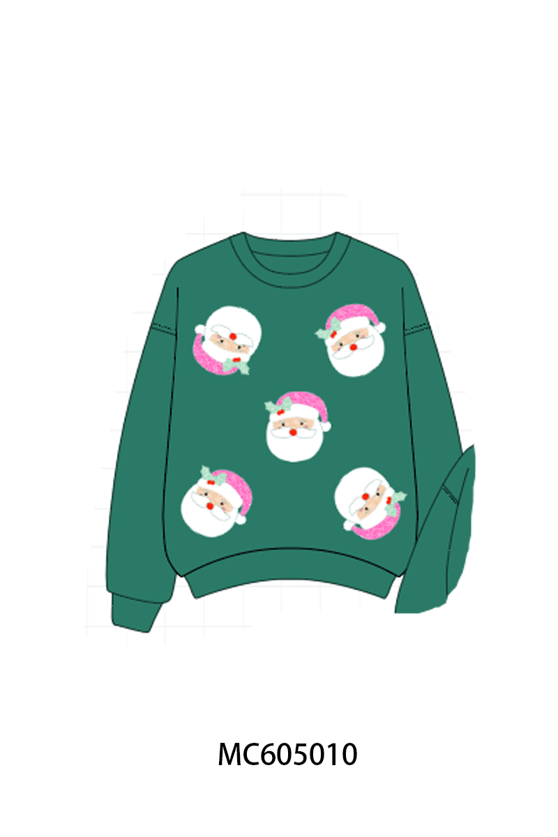 PREORDER Christmas santa claus sequin mom&me collection
