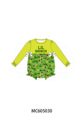 PREORDER Green christmas LIL grinch french knot collection