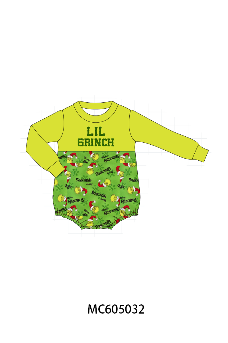 PREORDER Green christmas LIL grinch french knot collection