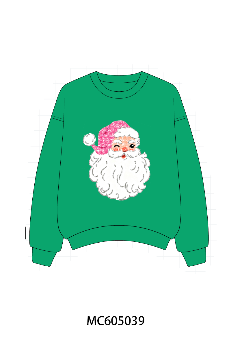 PREORDER Multicolored santa claus sequin mom&me collection 1