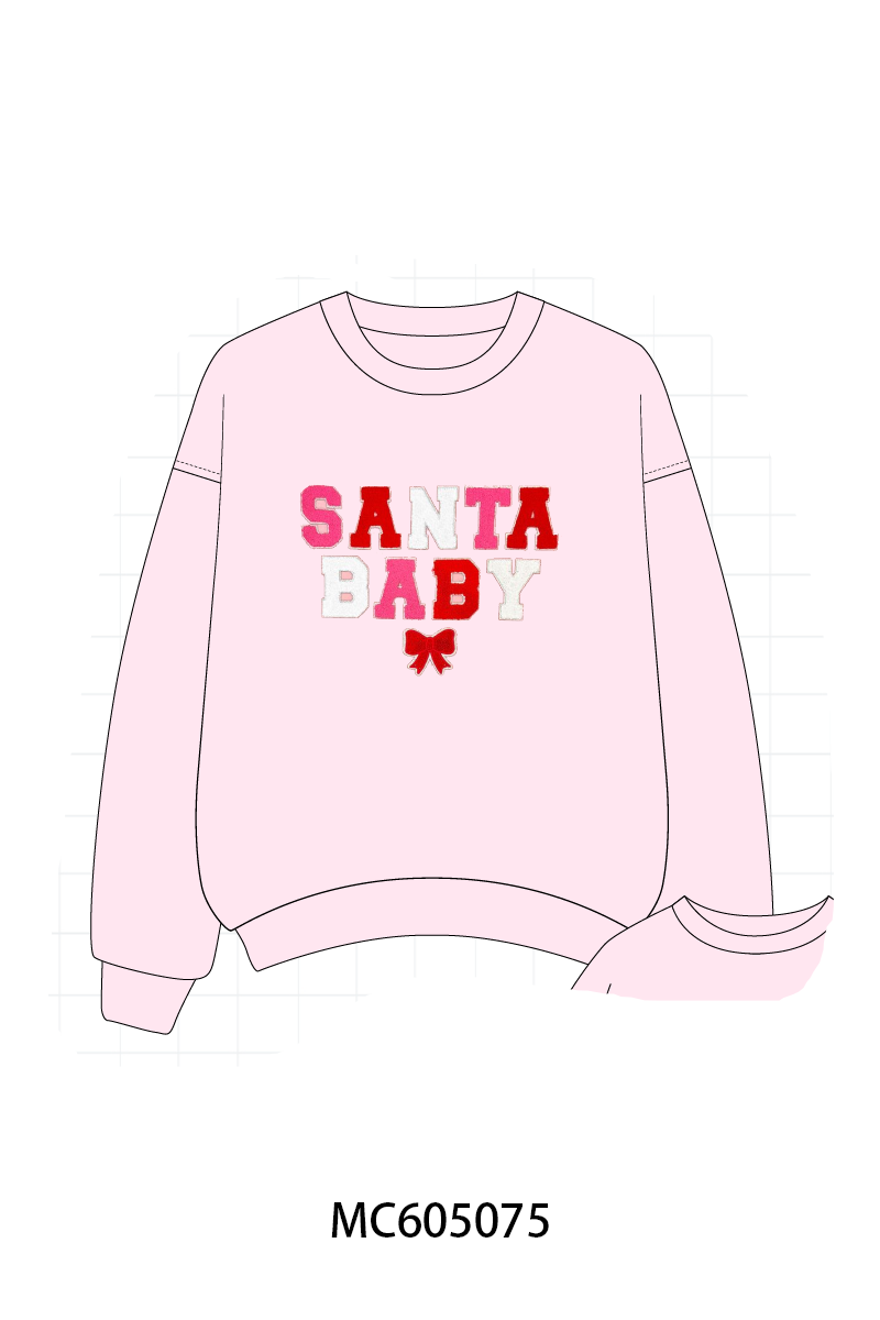 PREORDER Pink Santa Baby french knot collection