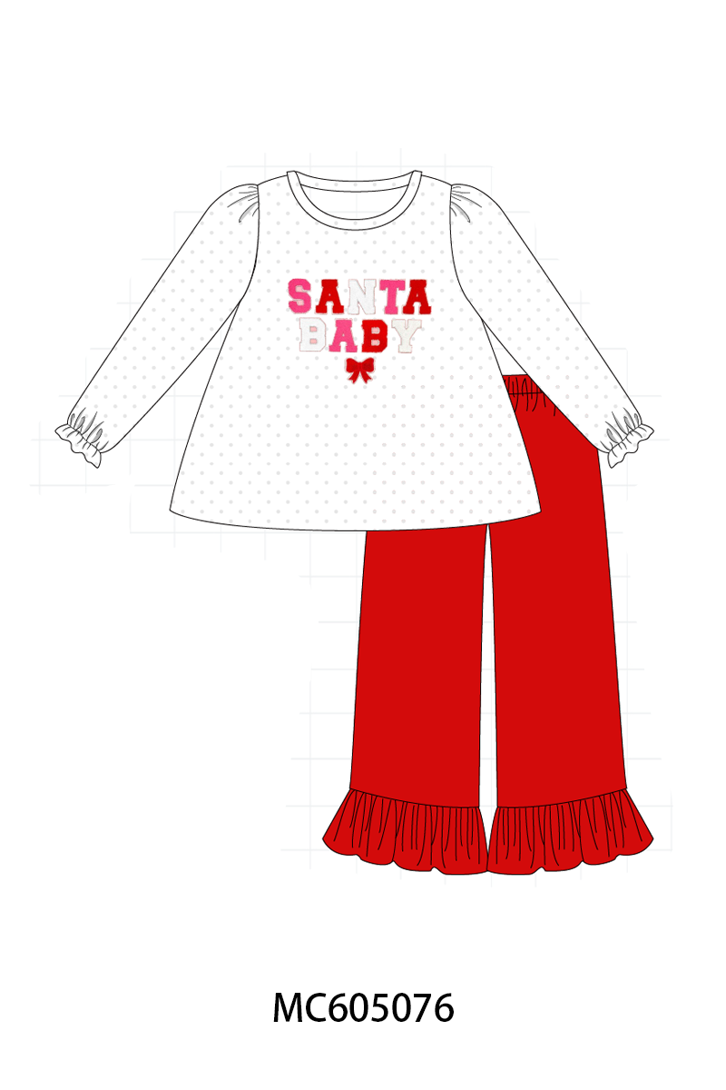 PREORDER Pink Santa Baby french knot collection