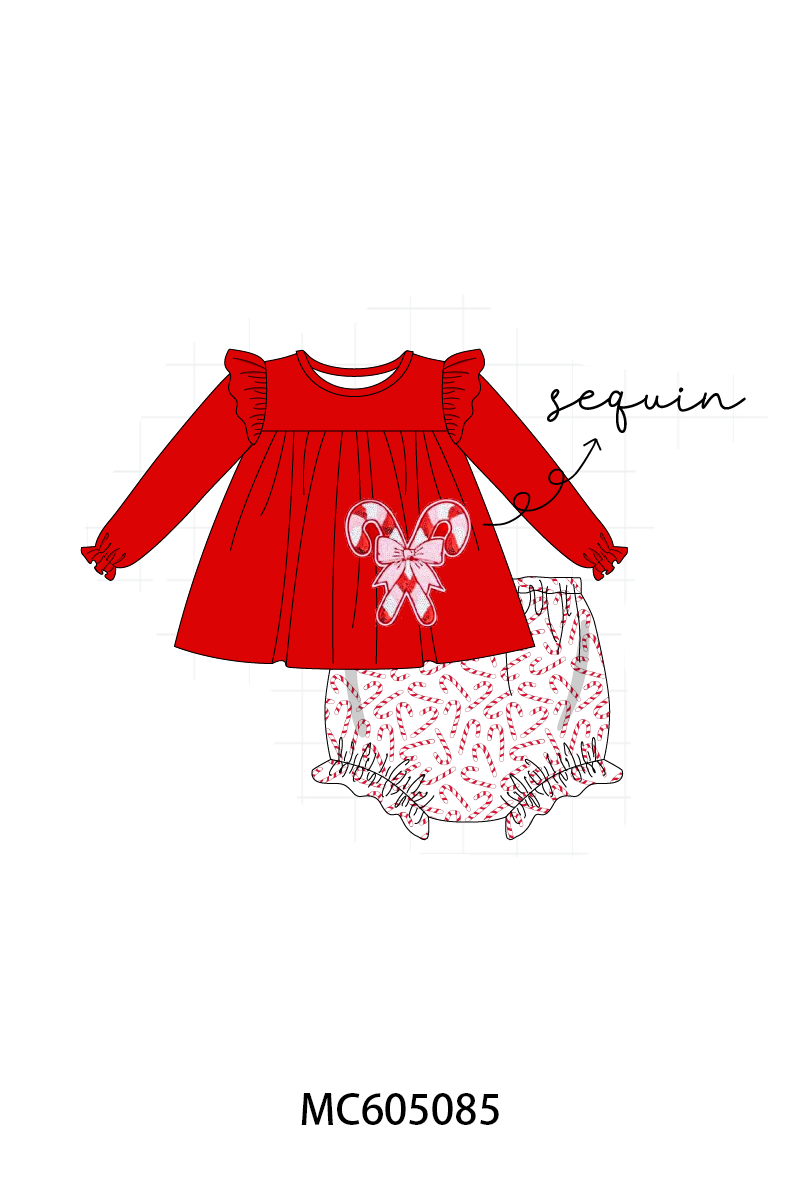 PREORDER Red christmas candy sequin collection