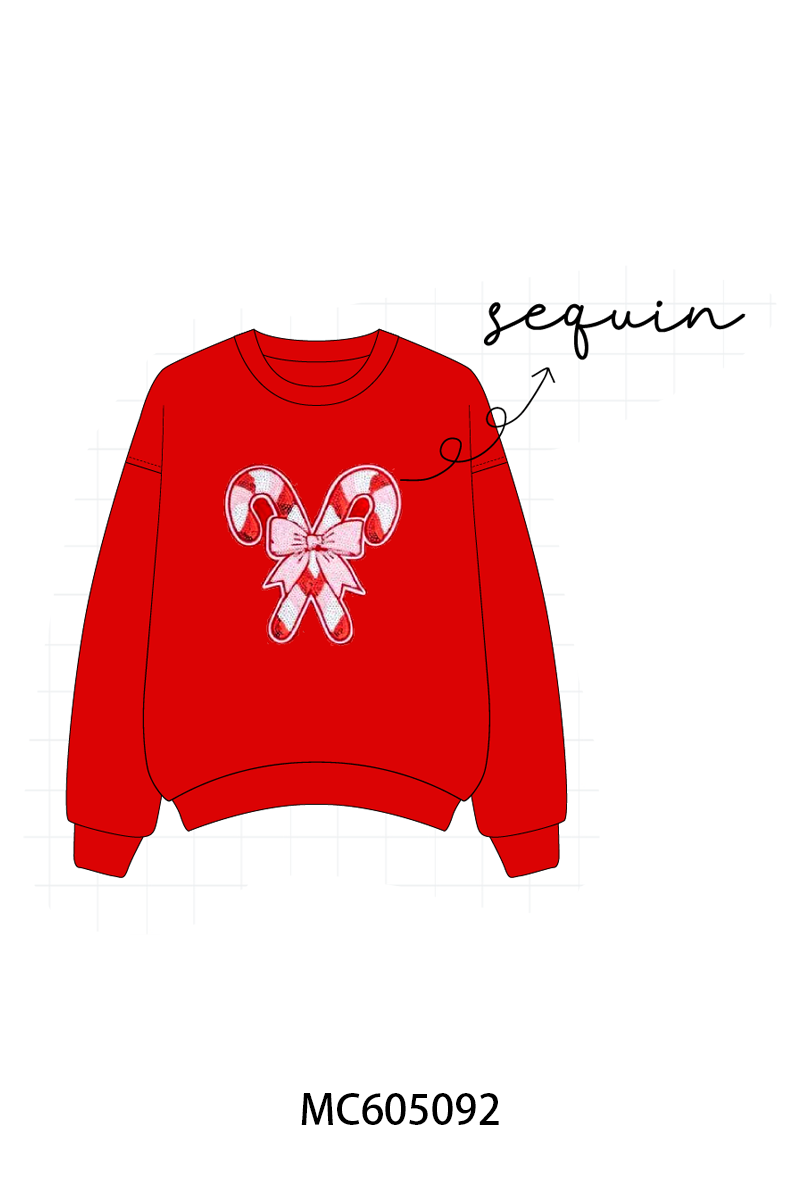 PREORDER Red christmas candy sequin collection