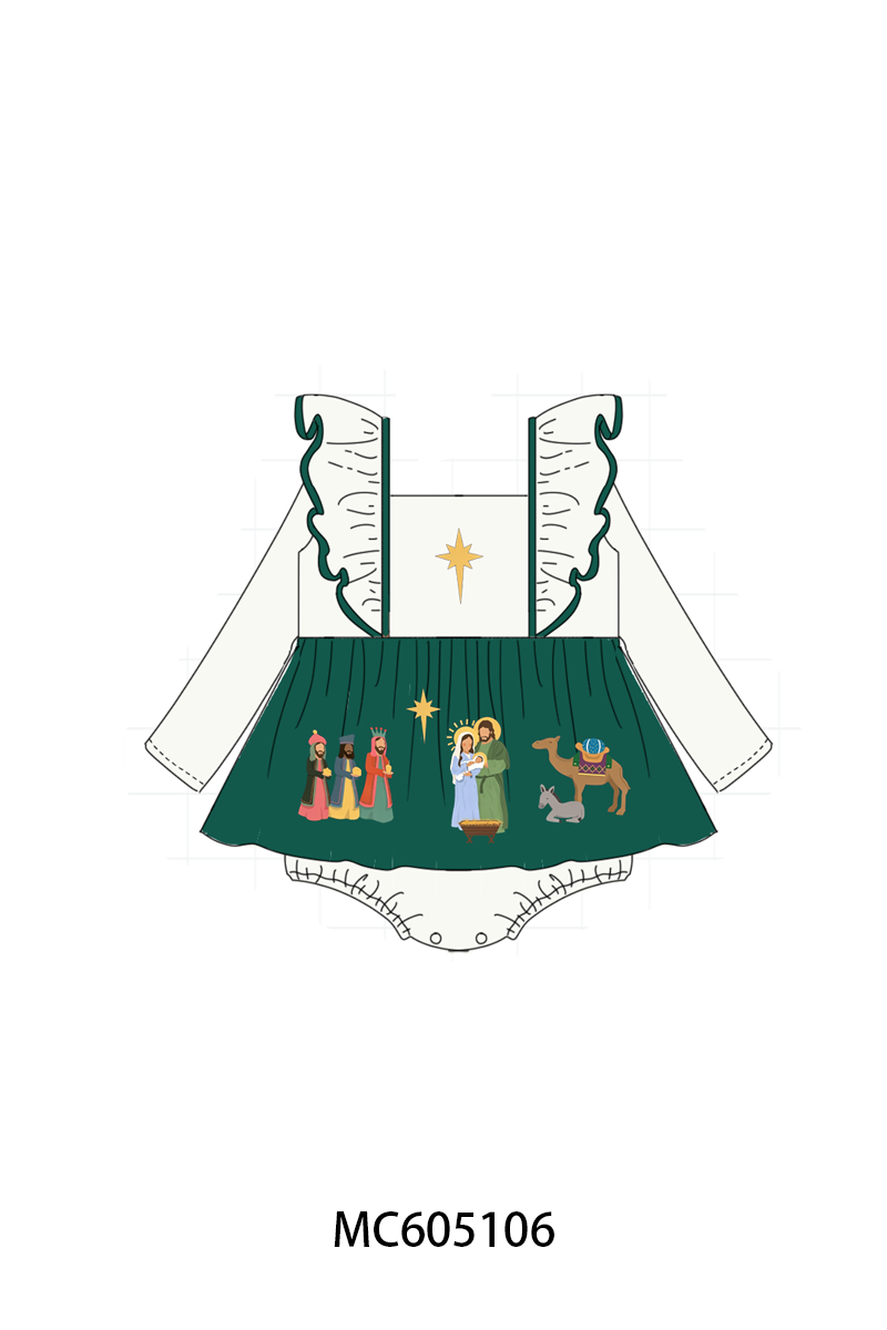 PREORDER Forest nativity embroidery collection