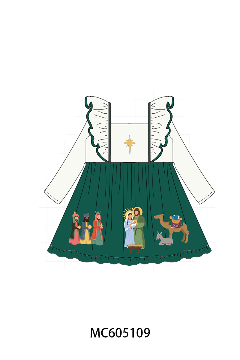 PREORDER Forest nativity embroidery collection