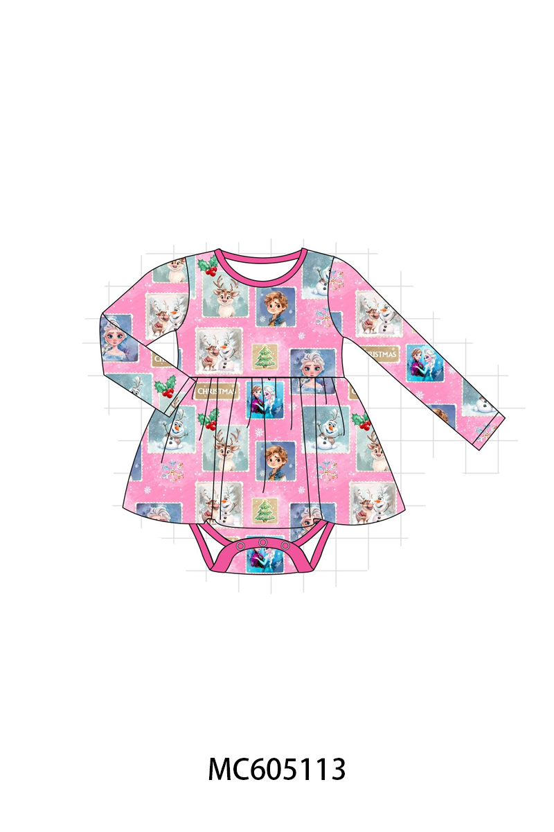 PREORDER Pink christmas reindeer bamboo collection