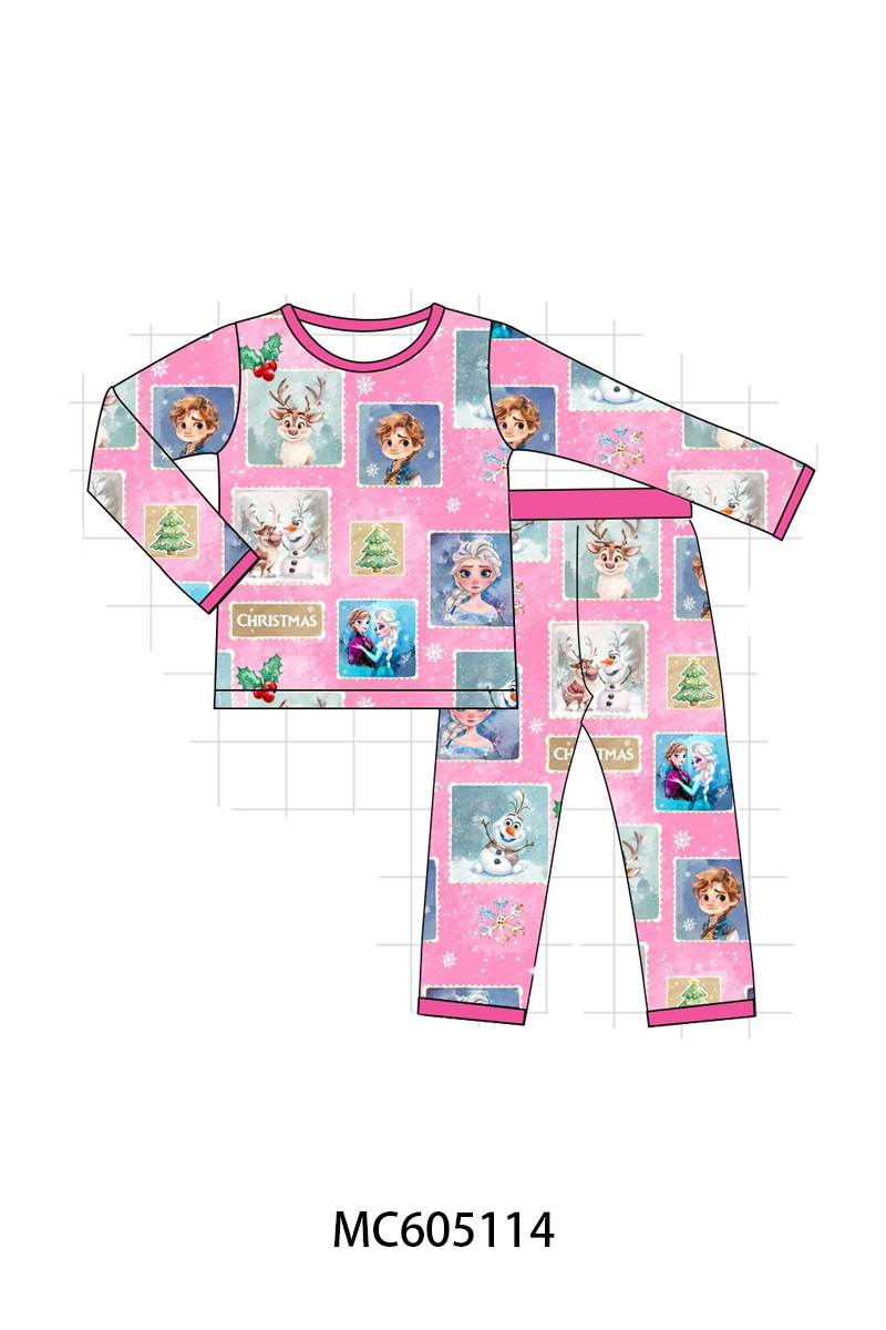 PREORDER Pink christmas reindeer bamboo collection