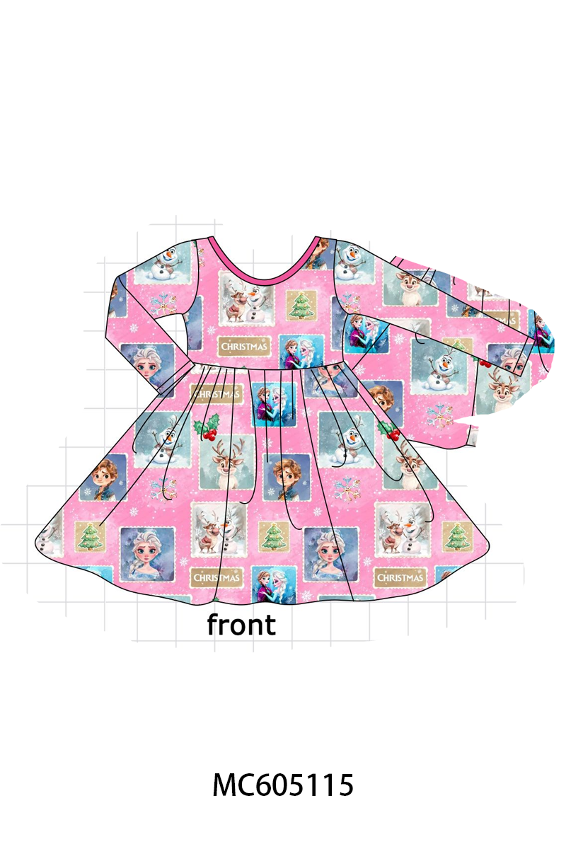 PREORDER Pink christmas reindeer bamboo collection