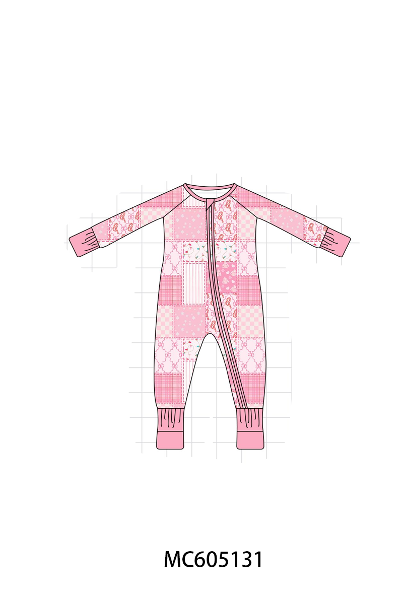 PREORDER Pink Bow Checkered Bamboo Collection