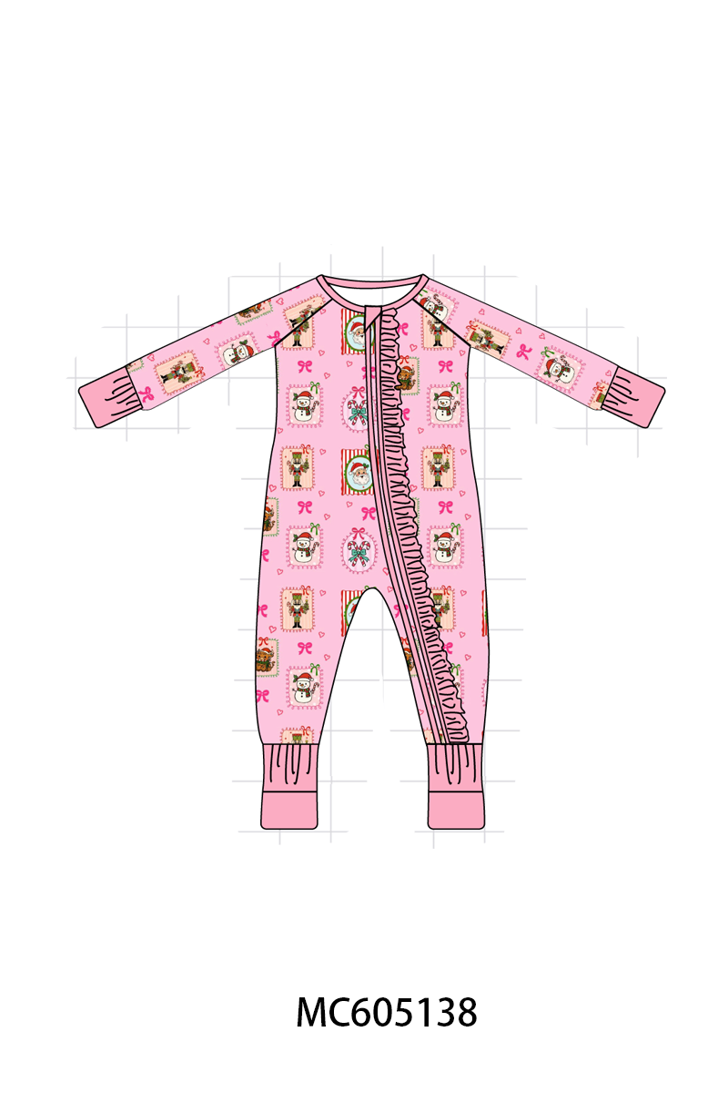 PREORDER Pink Christmas Snowman Bamboo Collection