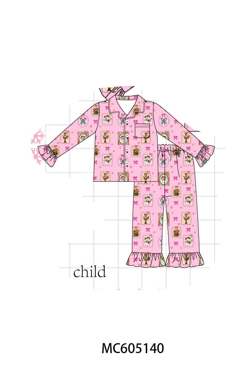 PREORDER Pink Christmas Snowman Bamboo Collection
