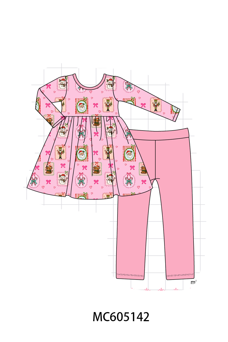 PREORDER Pink Christmas Snowman Bamboo Collection