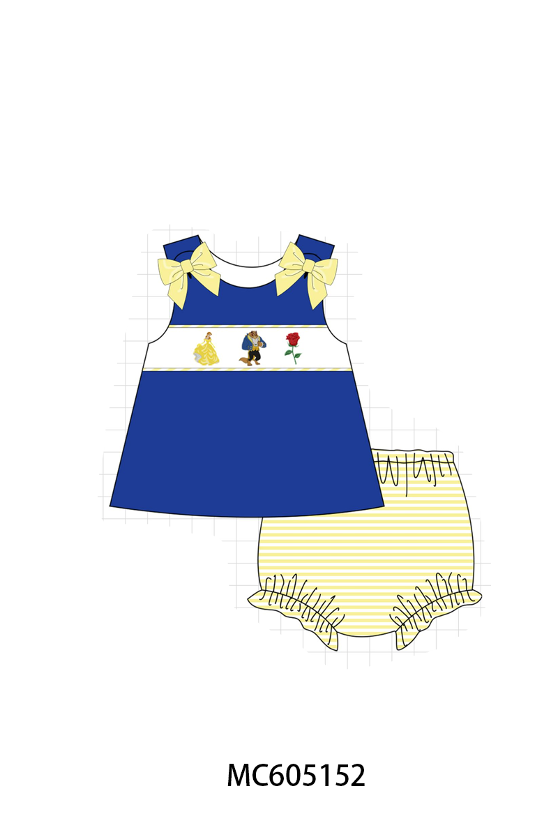 PREORDER Royal Blue Character embroidery Collection