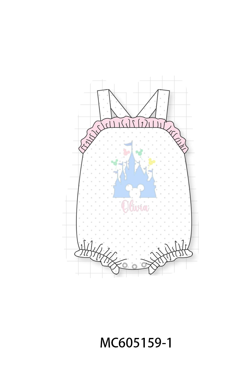 PREORDER Pink & Blue Castle Monogram Embroidery Collection