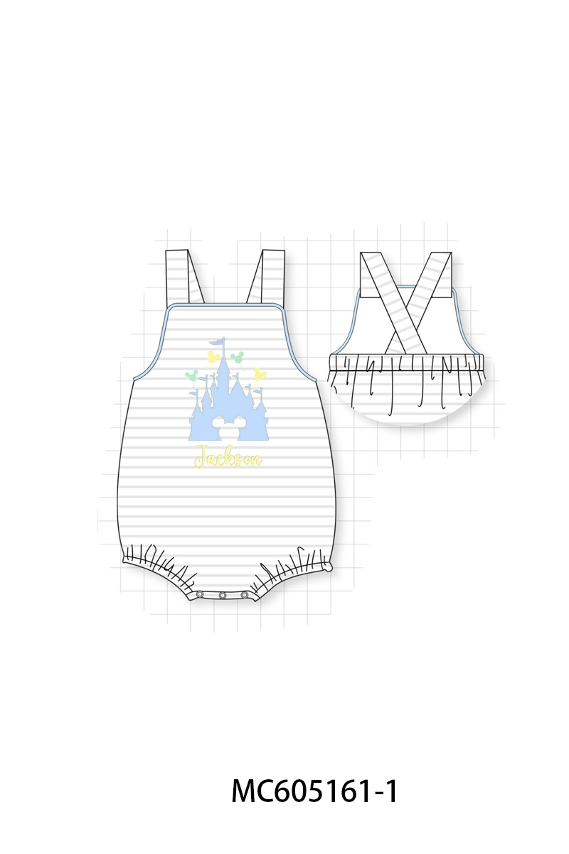 PREORDER Pink & Blue Castle Monogram Embroidery Collection