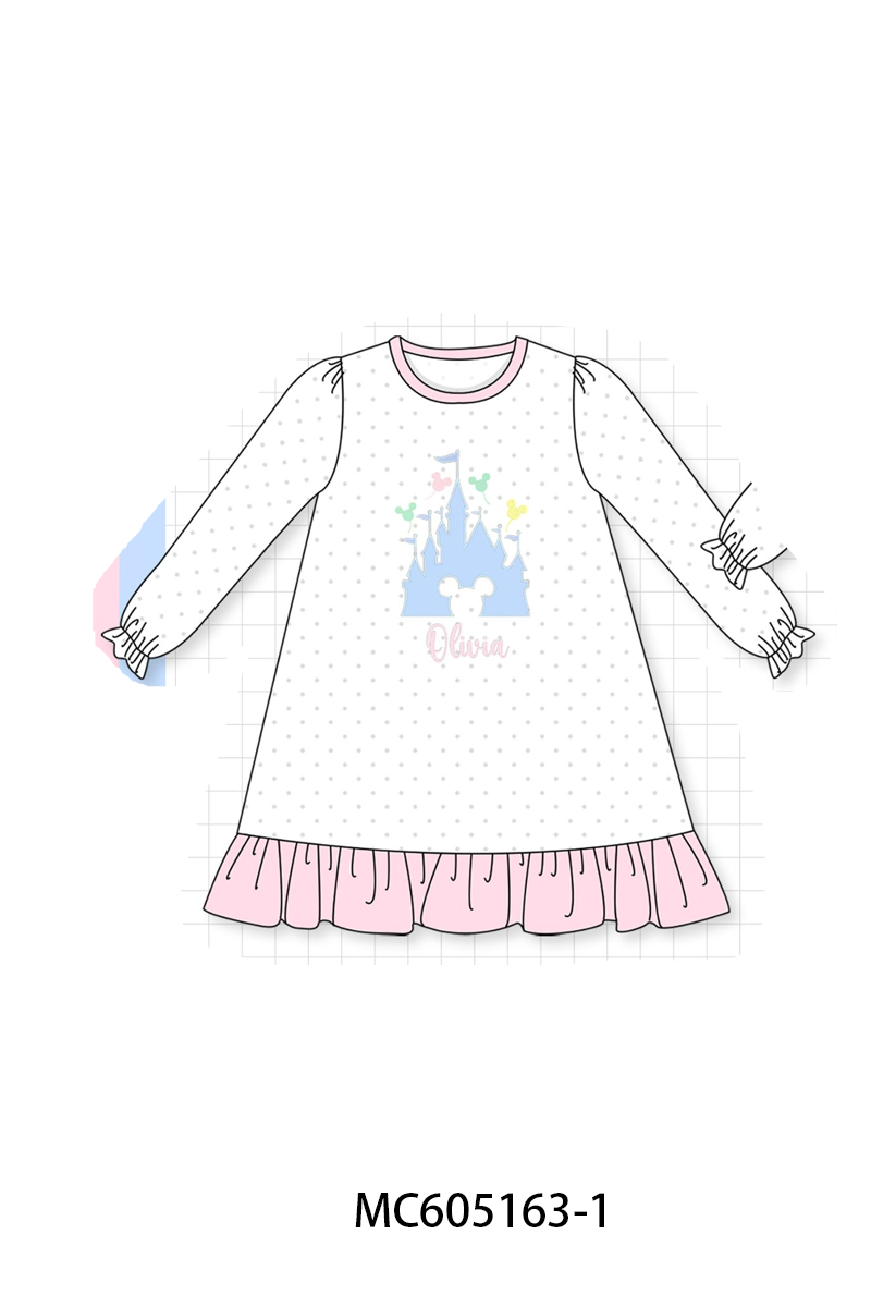 PREORDER Pink & Blue Castle Monogram Embroidery Collection