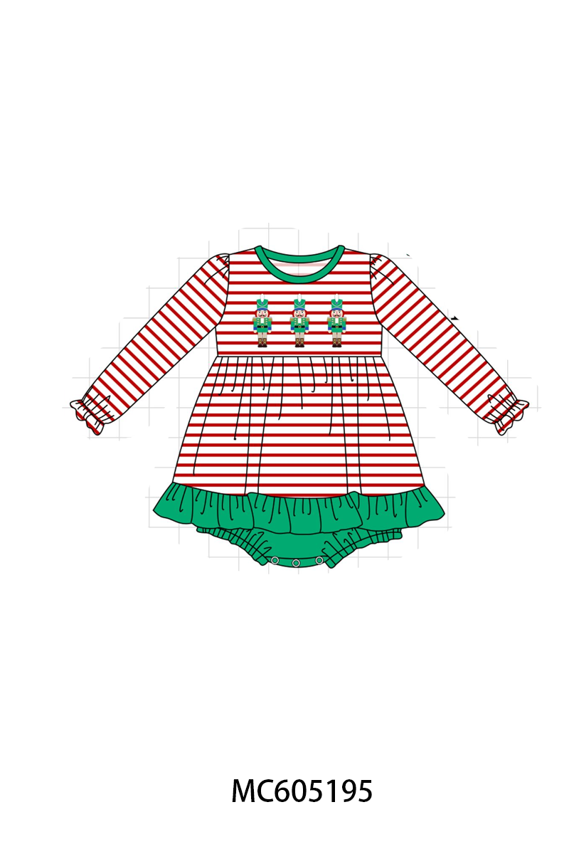 PREORDER Red Stripe Christmas Nutcracker Embroidery Collection