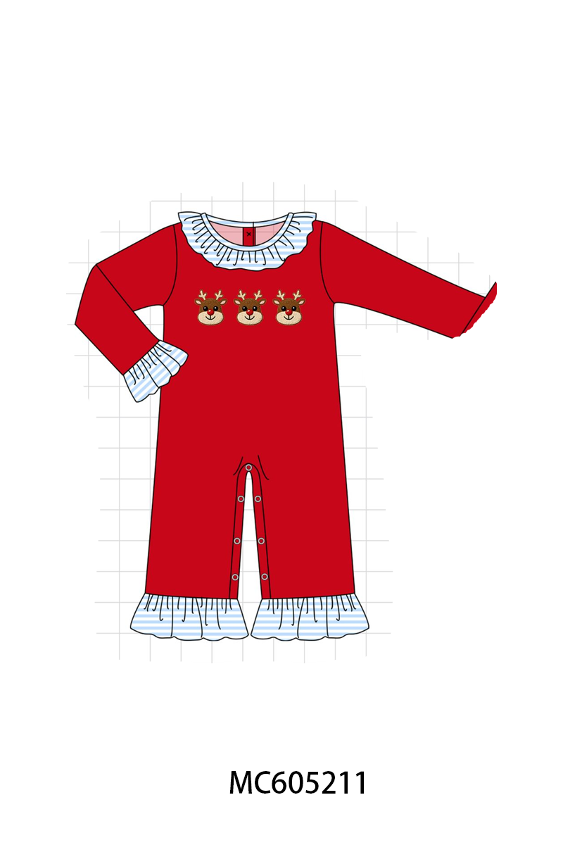 PREORDER Red Christmas Reindeer French Knot Collection