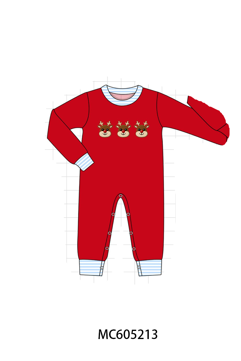PREORDER Red Christmas Reindeer French Knot Collection