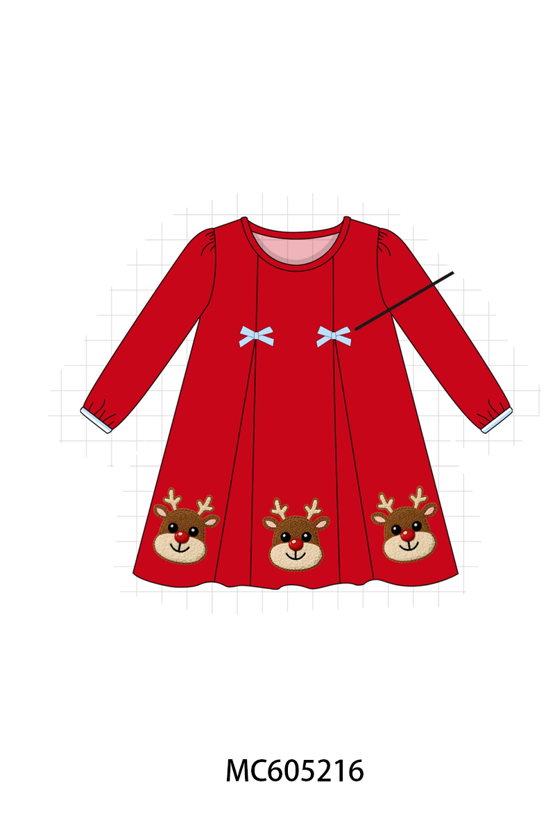 PREORDER Red Christmas Reindeer French Knot Collection