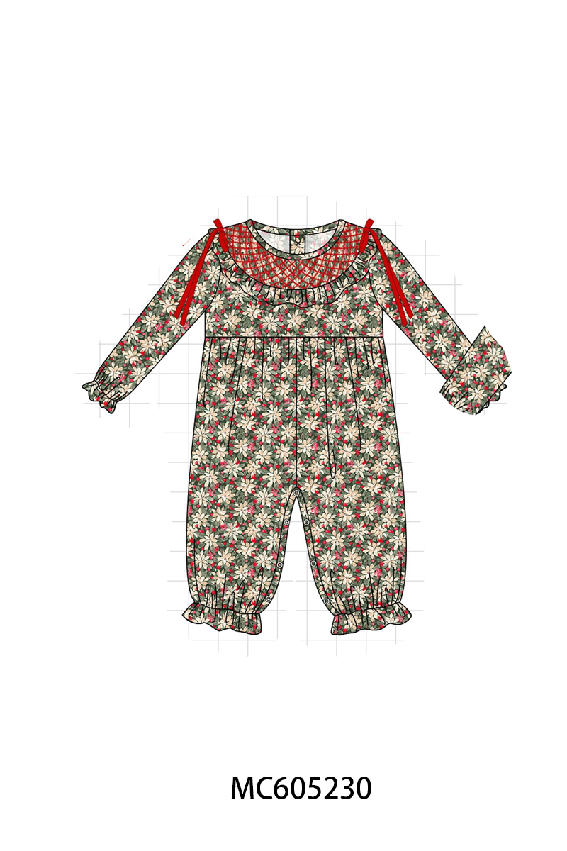PREORDER Red Floral Smocked Collection