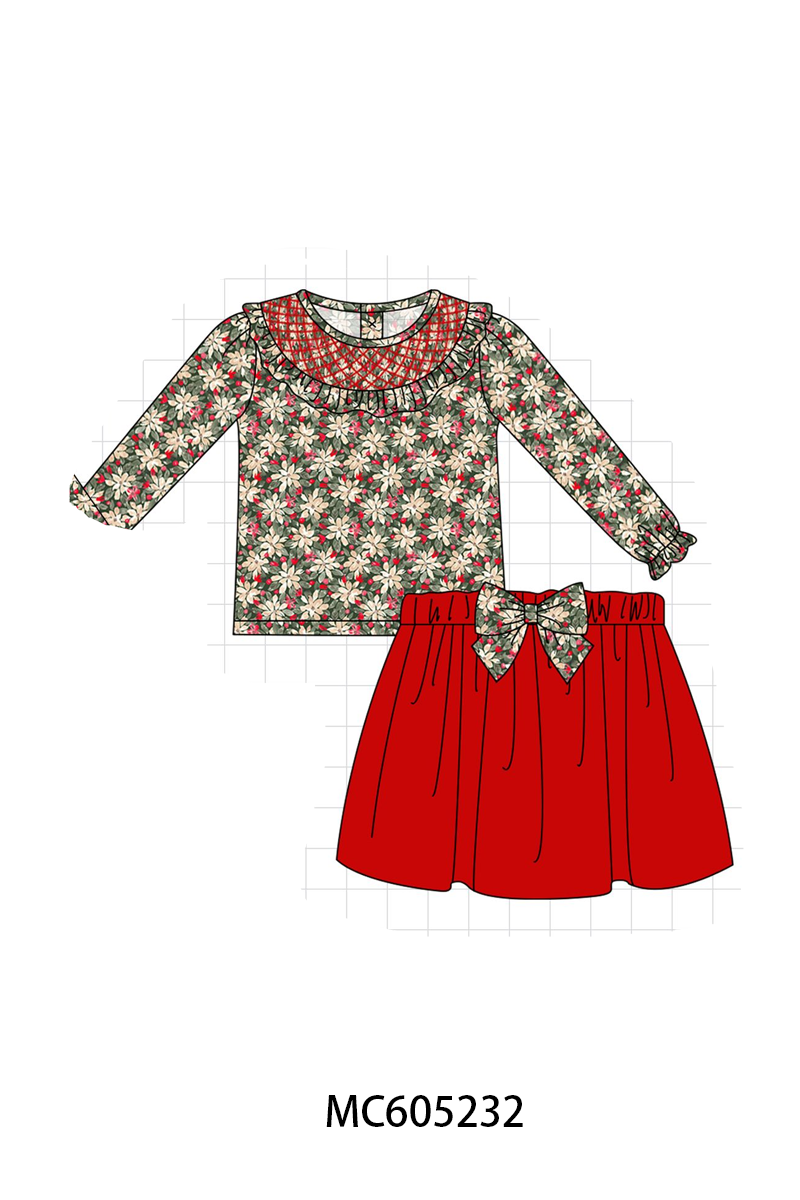 PREORDER Red Floral Smocked Collection