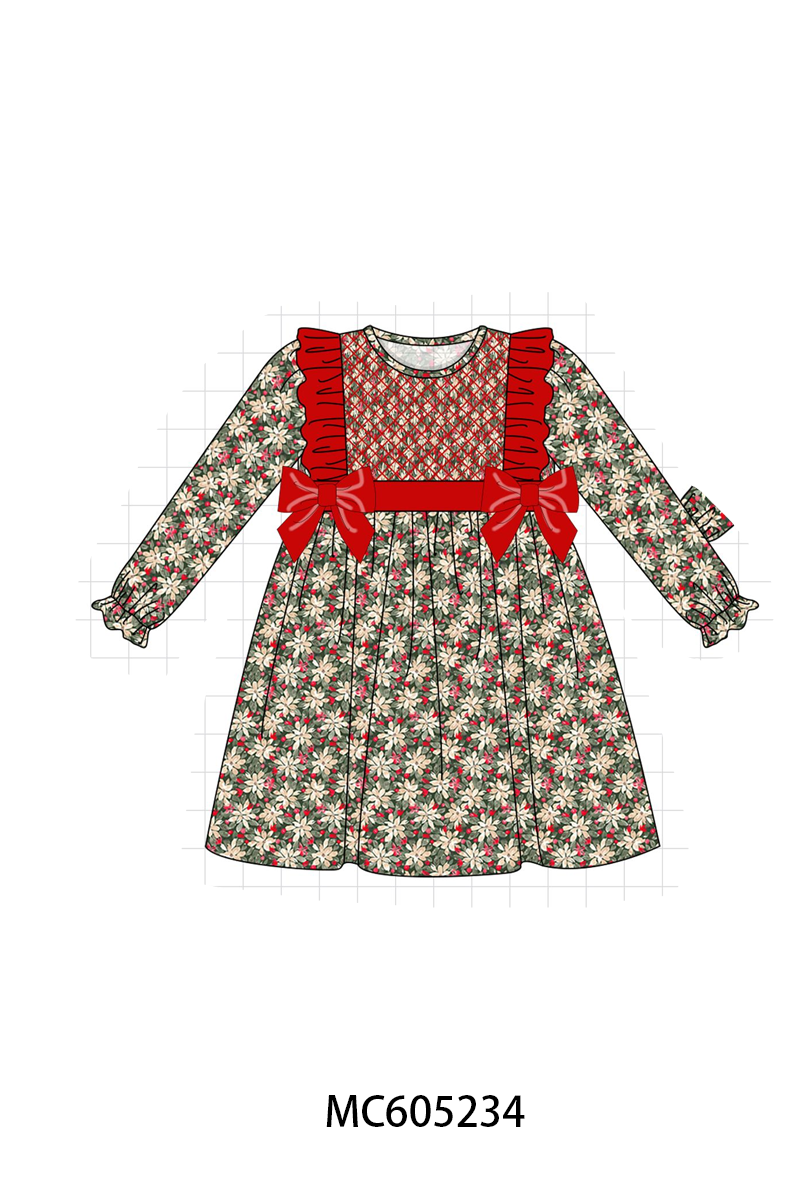 PREORDER Red Floral Smocked Collection