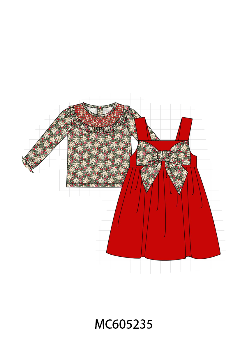 PREORDER Red Floral Smocked Collection