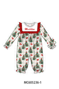 PREORDER Red Christmas Mink Velvet Monogram Embroidery Plaid Collection