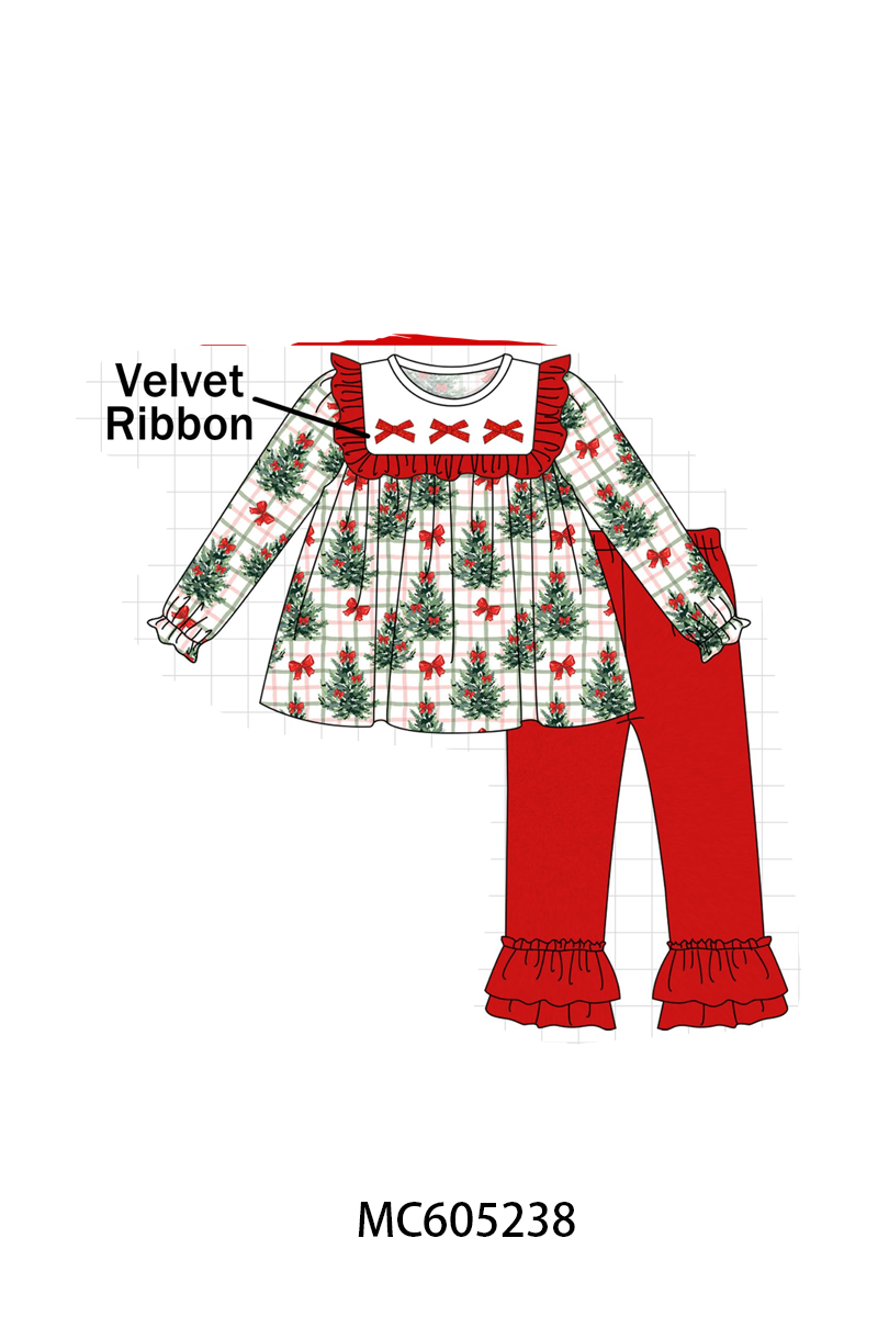PREORDER Red Christmas Mink Velvet Plaid Collection