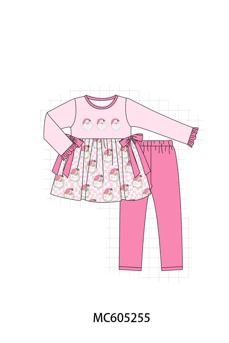 PREORDER Pink Christmas Santa Claus French Knot Collection